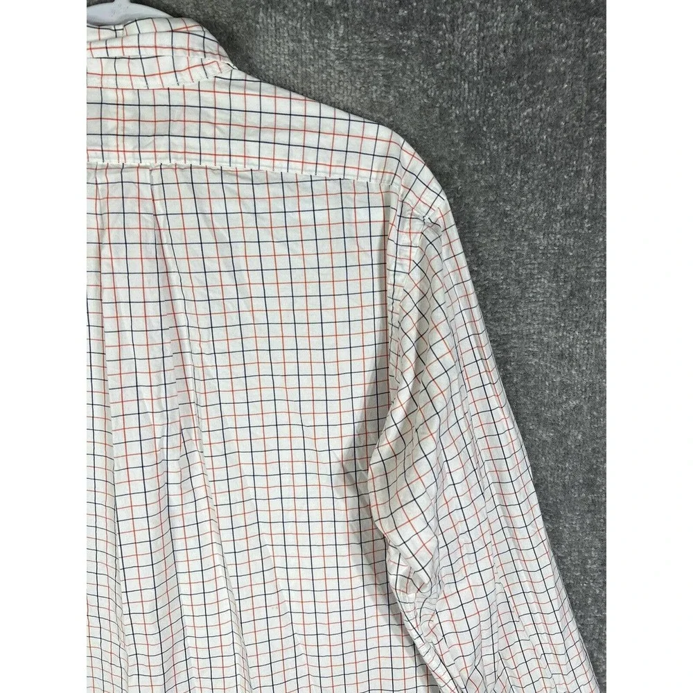 Ralph Lauren Classic Fit Windowpane Button Down Dress Shirt Mens Size 16.5 Large